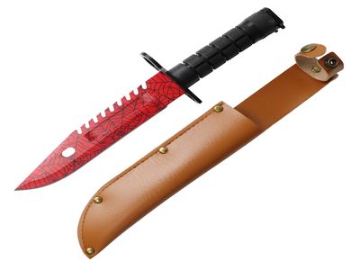 13″ CrimsonEdge Survival Knife Red Blade